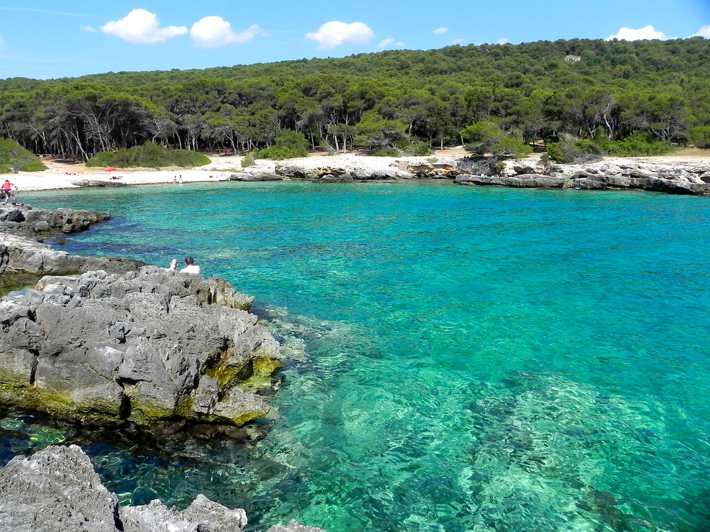 Panorama della costa adriatica vicino Otranto in Puglia