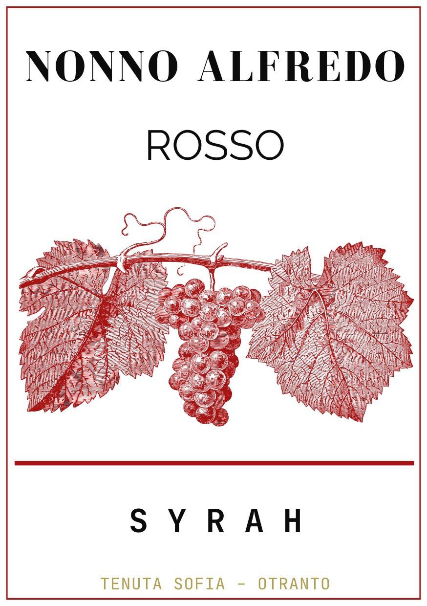 Vino Rosso IGP Salento Nonno Alfredo